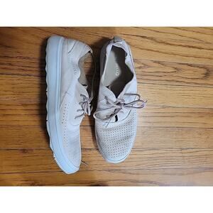 Merrell - Around Town Lace Air Leather Sneakers Sandstone Women's Size US 10.5